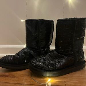 UGG Black Sequin Boots